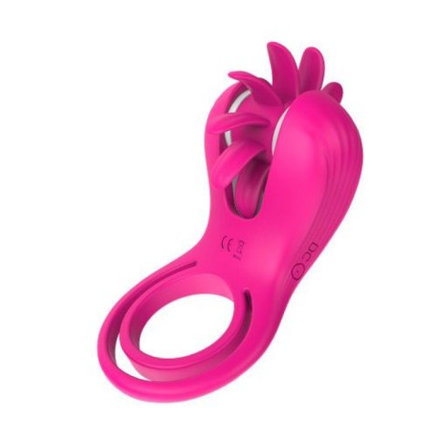 Podwójny pierścień wibrujący Mind Blower Elys różowy USB