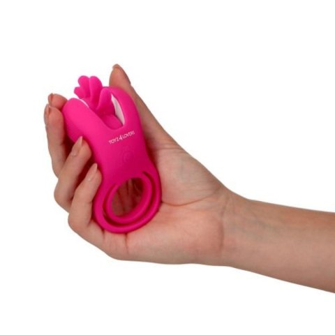 Podwójny pierścień wibrujący Mind Blower Elys różowy USB