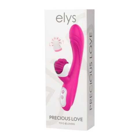 Wibrator króliczek Precious Love Elys różowy USB 21,9 cm