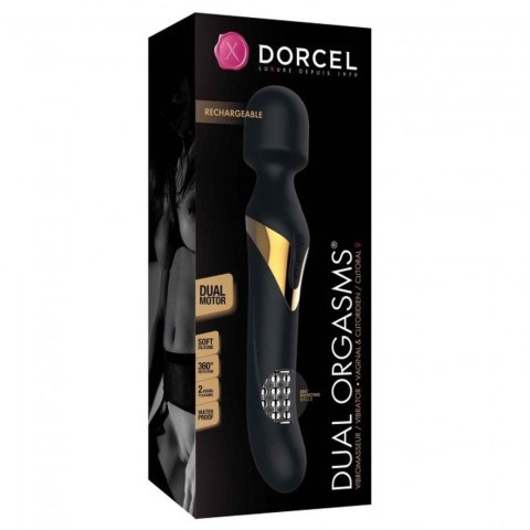 Dwustronny wibrator Dorcel Dual Orgasms Gold silikonowy USB 23,5 cm