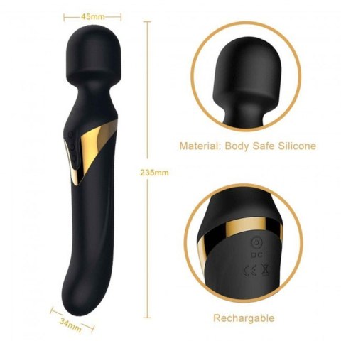 Dwustronny wibrator Dorcel Dual Orgasms Gold silikonowy USB 23,5 cm