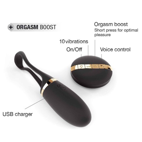 Jajko wibrujące Dorcel Secret Delight złote czarne USB sterowane głosem