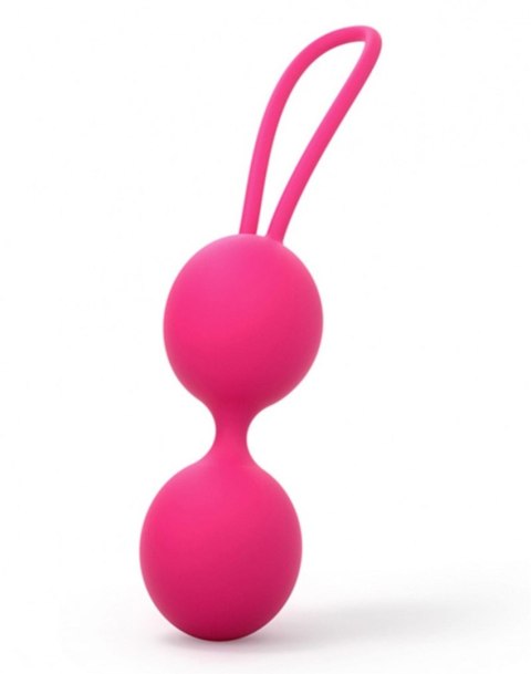 Kulki gejszy podwójne silikonowe Dorcel różowe 15,6 cm