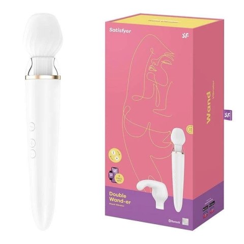Masażer różdżkowy podwójny Satisfyer Double Wander silikonowy