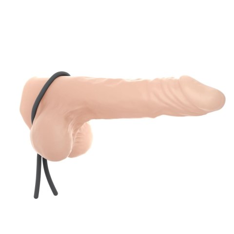 Pętelka erekcyjna regulowana silikonowa Mr Dorcel czarna 29 cm