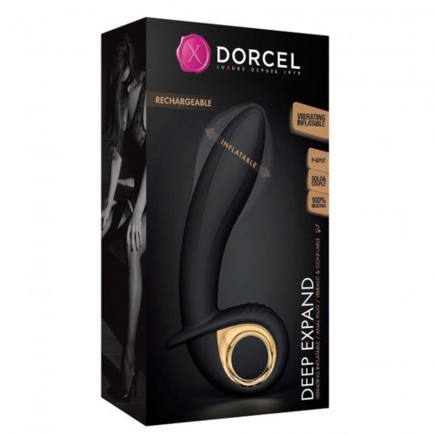 Wibrator analny Dorcel Deep Expand silikonowy czarny USB 16 cm