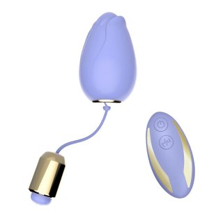 Jajeczko wibrujące bezprzewodowe silikonowe Mandala jasny fiolet USB