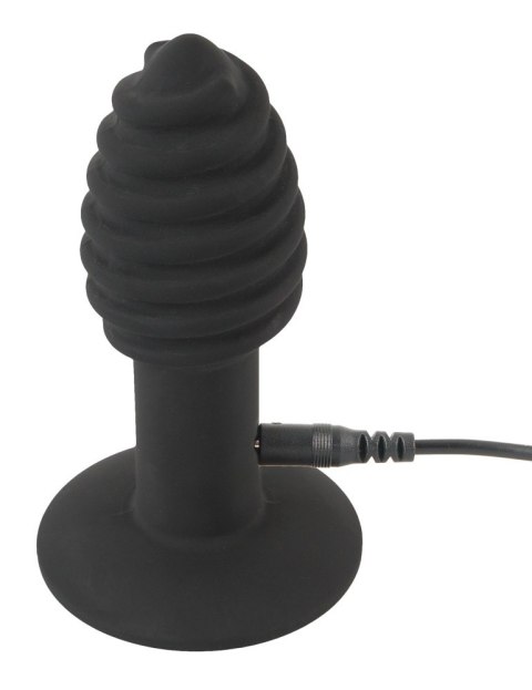 Korek analny wibrujący Black Velvets Twist 7 trybów USB
