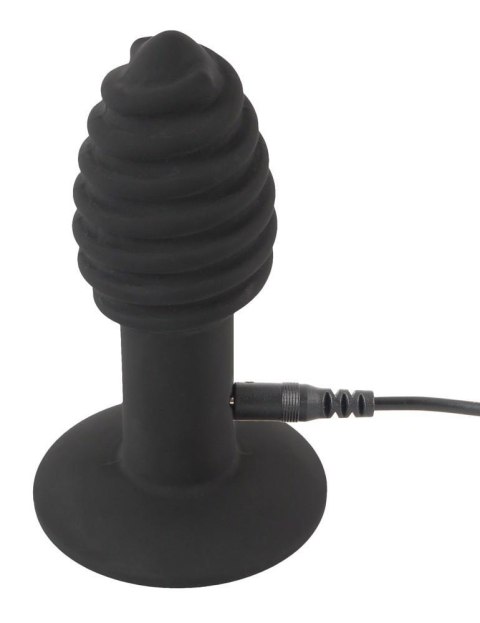 Korek analny wibrujący Black Velvets Twist 7 trybów USB