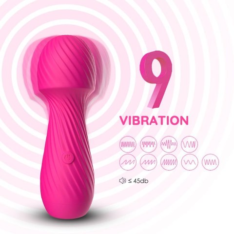 Masażer wibracyjny silikonowy Dazzle B Series Joy różowy USB