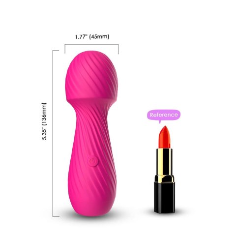 Masażer wibracyjny silikonowy Dazzle B Series Joy różowy USB