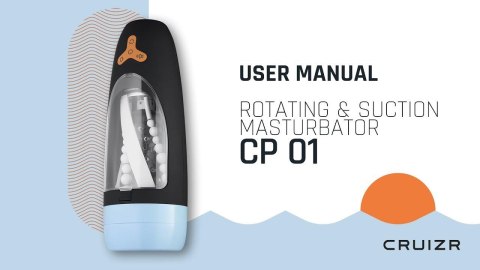 Masturbator Cruizr CP01 automatyczny z obrotem i ssaniem USB