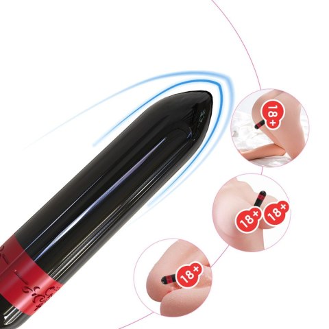 Mini wibrator silikonowy Rocket B Series Joy czarny USB wodoodporny
