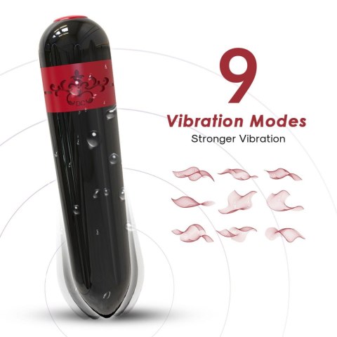 Mini wibrator silikonowy Rocket B Series Joy czarny USB wodoodporny