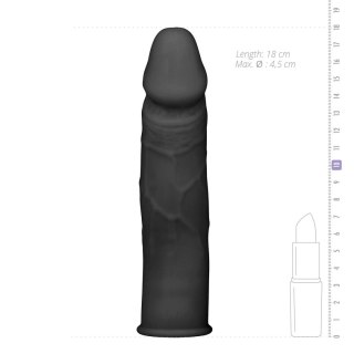 Przedłużka silikonowa EasyToys czarna 18 cm