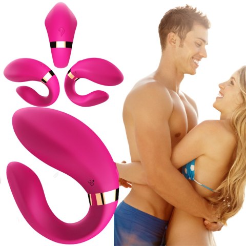 Stymulator łechtaczki silikonowy Crescent jasnoróżowy USB B Series Joy