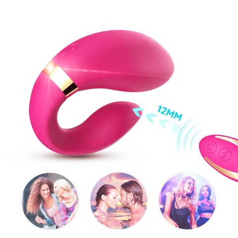 Stymulator łechtaczki silikonowy Crescent jasnoróżowy USB B Series Joy
