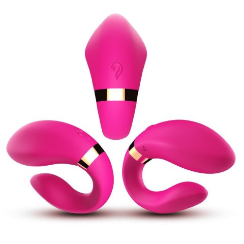 Stymulator łechtaczki silikonowy Crescent jasnoróżowy USB B Series Joy