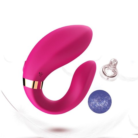 Stymulator łechtaczki silikonowy Crescent jasnoróżowy USB B Series Joy