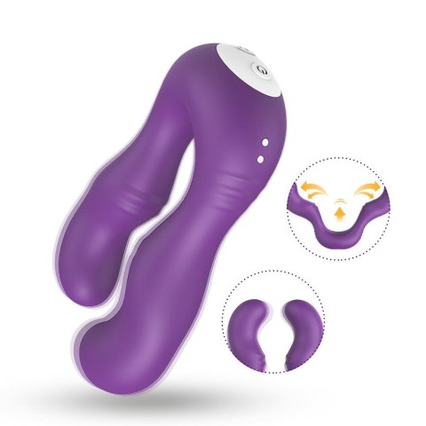 Stymulator łechtaczki silikonowy Seraph fioletowy Joy wodoodporny