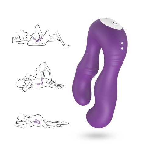 Stymulator łechtaczki silikonowy Seraph fioletowy Joy wodoodporny