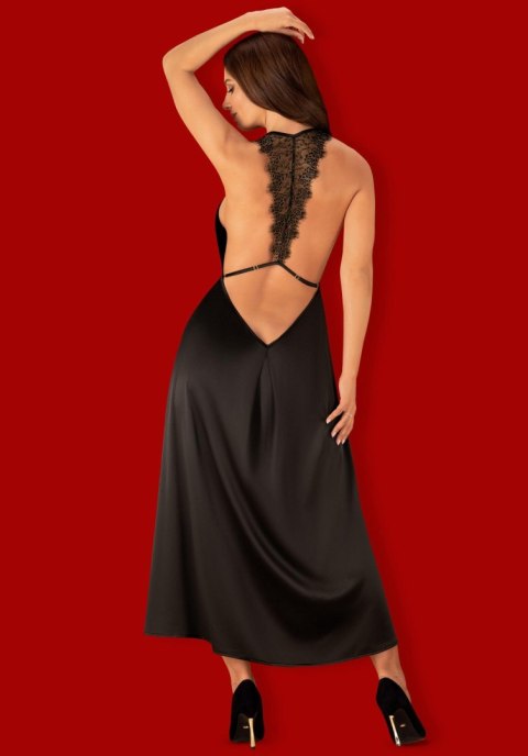 Sukienka Agatya Obsessive czarna koronkowa L/XL