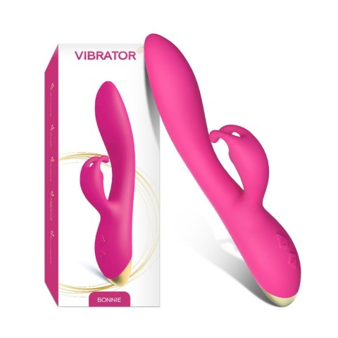 Wibrator króliczek Bonnie silikonowy różowy USB wodoodporny 22cm