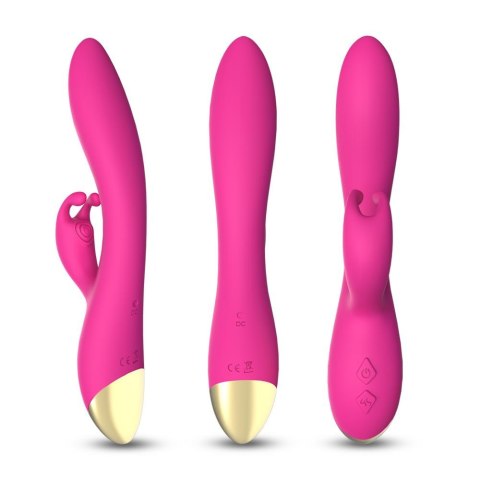 Wibrator króliczek Bonnie silikonowy różowy USB wodoodporny 22cm