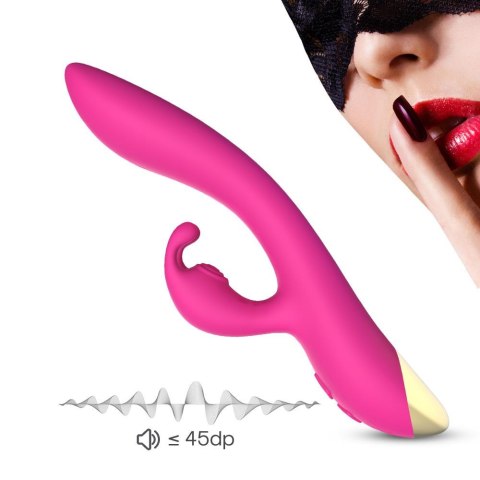 Wibrator króliczek Bonnie silikonowy różowy USB wodoodporny 22cm