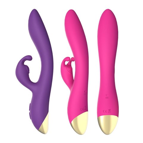 Wibrator króliczek Bonnie silikonowy różowy USB wodoodporny 22cm
