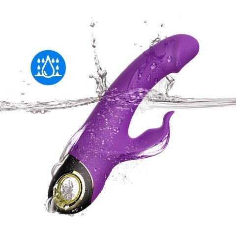Wibrator króliczek silikonowy B Series Joy Meteor fioletowy USB wodoodporny
