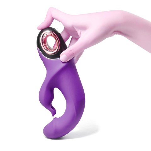 Wibrator króliczek silikonowy B Series Joy Meteor fioletowy USB wodoodporny