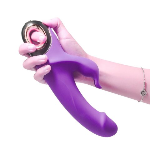 Wibrator króliczek silikonowy B Series Joy Meteor fioletowy USB wodoodporny