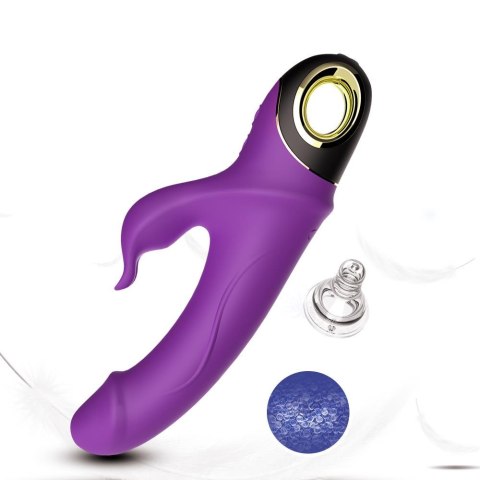 Wibrator króliczek silikonowy B Series Joy Meteor fioletowy USB wodoodporny