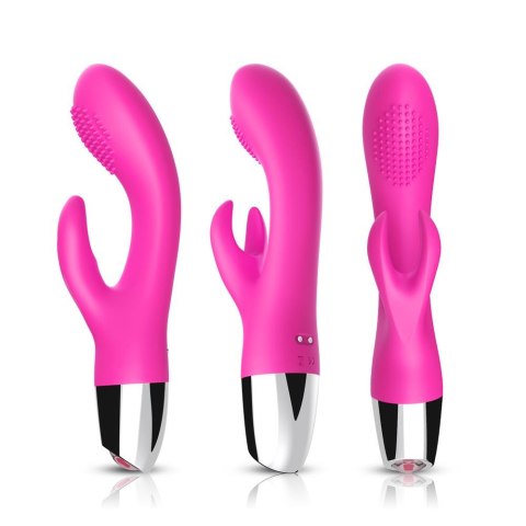 Wibrator króliczek silikonowy B-Series Joy różowy USB 20 cm