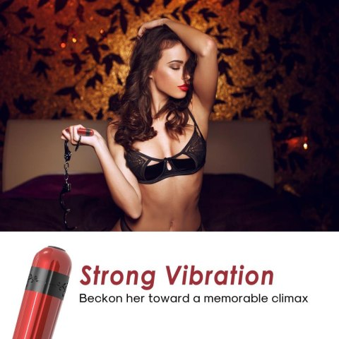 Wibrator mini Rocket czerwony silikonowy USB wodoodporny