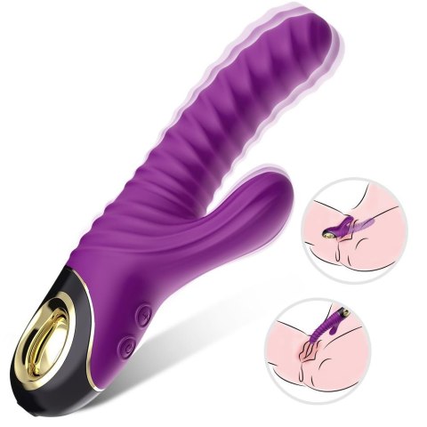 Wibrator punktu G Eternity silikonowy fioletowy USB wodoodporny