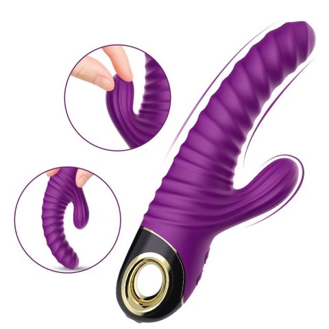 Wibrator punktu G Eternity silikonowy fioletowy USB wodoodporny