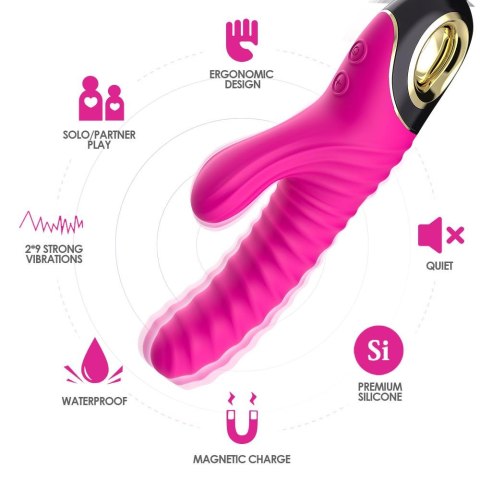 Wibrator punktu G Eternity silikonowy różowy USB wodoodporny