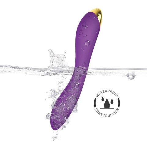 Wibrator punktu G Flamingo fioletowy silikonowy USB wodoodporny 22 cm