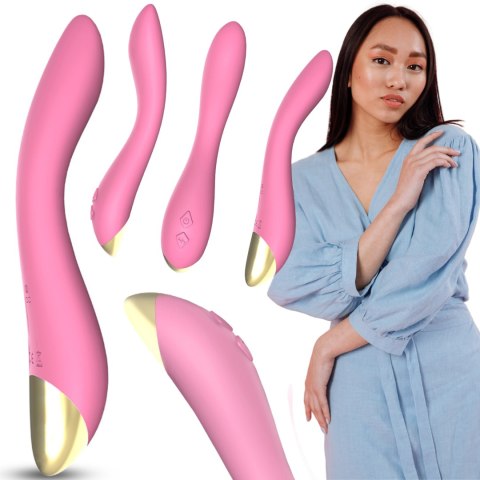 Wibrator punktu G Flamingo silikonowy B Series Joy jasnoróżowy USB 22 cm
