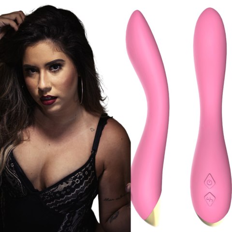 Wibrator punktu G Flamingo silikonowy B Series Joy jasnoróżowy USB 22 cm