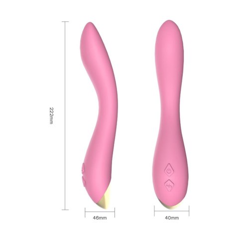 Wibrator punktu G Flamingo silikonowy B Series Joy jasnoróżowy USB 22 cm