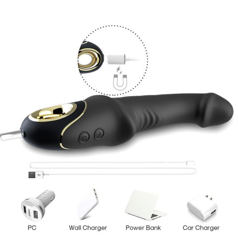 Wibrator punktu G Joyblade silikonowy czarny USB wodoodporny