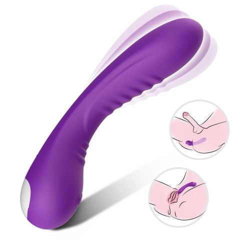 Wibrator punktu G Legend fioletowy silikonowy USB 18cm wodoodporny
