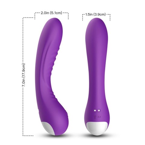 Wibrator punktu G Legend fioletowy silikonowy USB 18cm wodoodporny