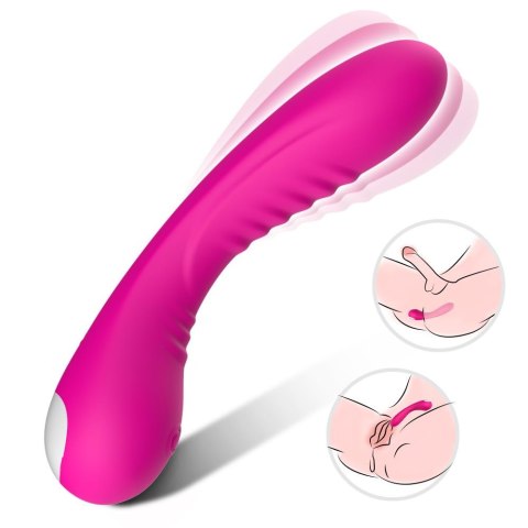 Wibrator punktu G Legend silikonowy różowy USB 18 cm