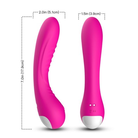 Wibrator punktu G Legend silikonowy różowy USB 18 cm