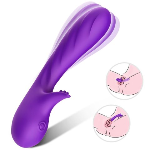 Wibrator punktu G Romance silikonowy B Series Joy fioletowy USB 18cm
