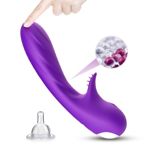 Wibrator punktu G Romance silikonowy B Series Joy fioletowy USB 18cm